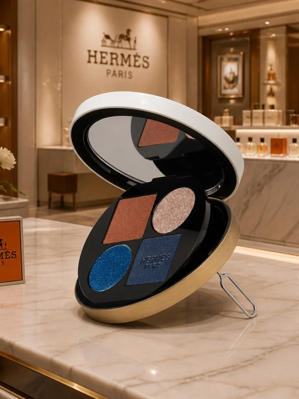 H E R M E S Eye shadow quartet refill, Ombres Marines- EXCLUSIVE